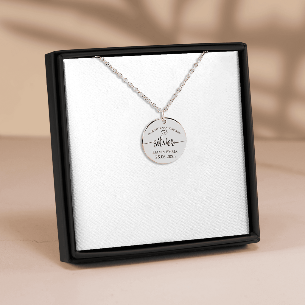 Collier médaille noces d'argent – 25 ans