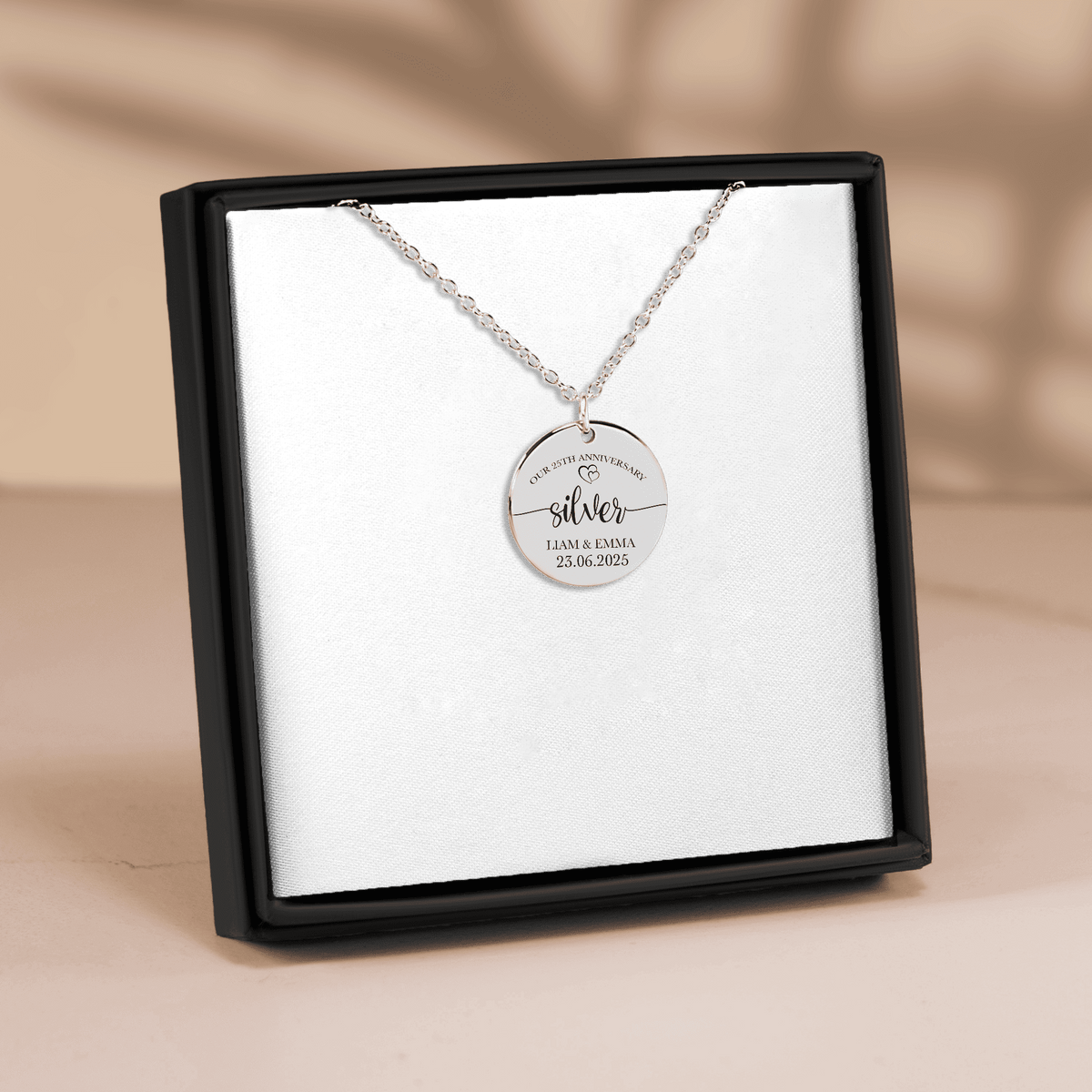 Collier médaille noces d'argent – 25 ans