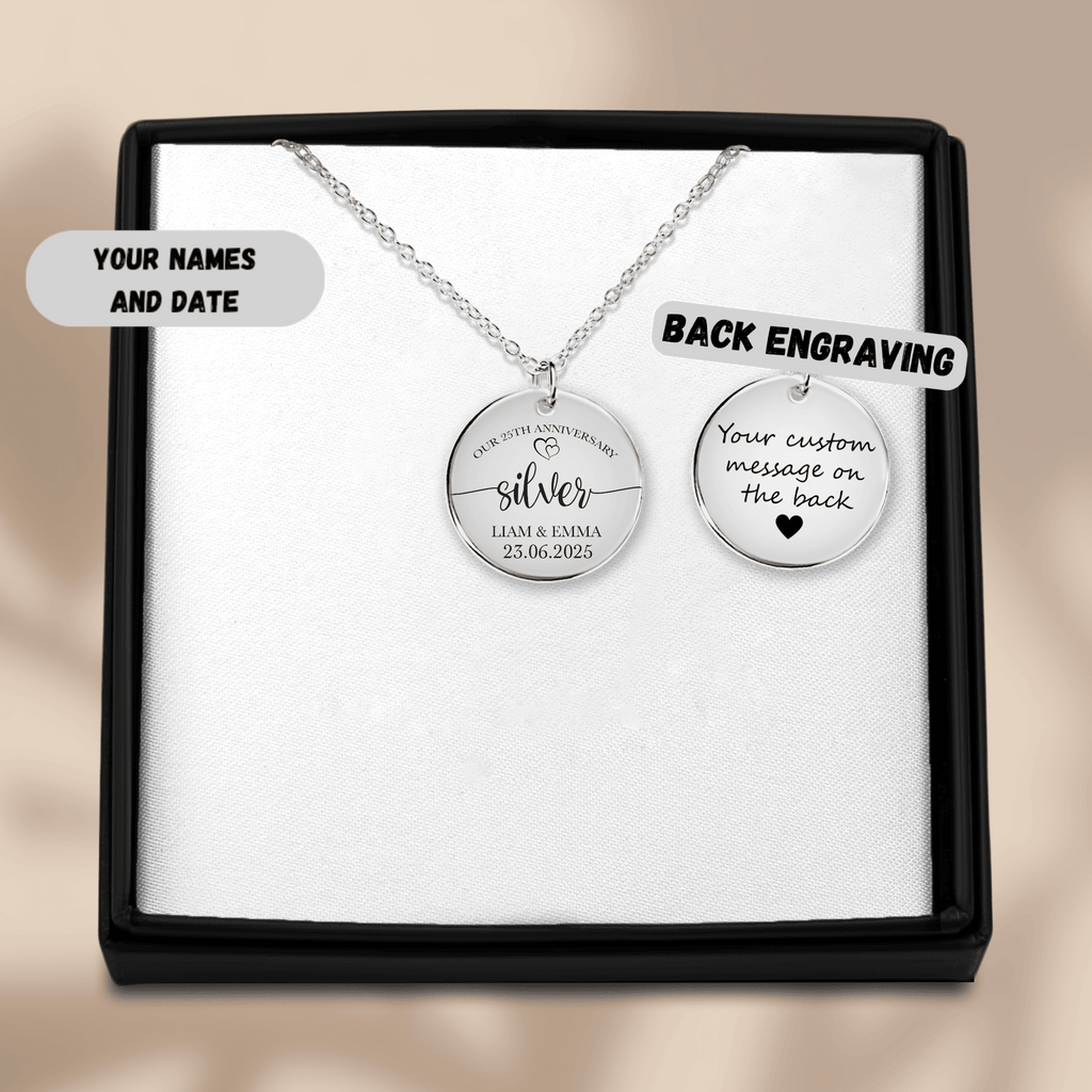 Collier médaille noces d'argent – 25 ans