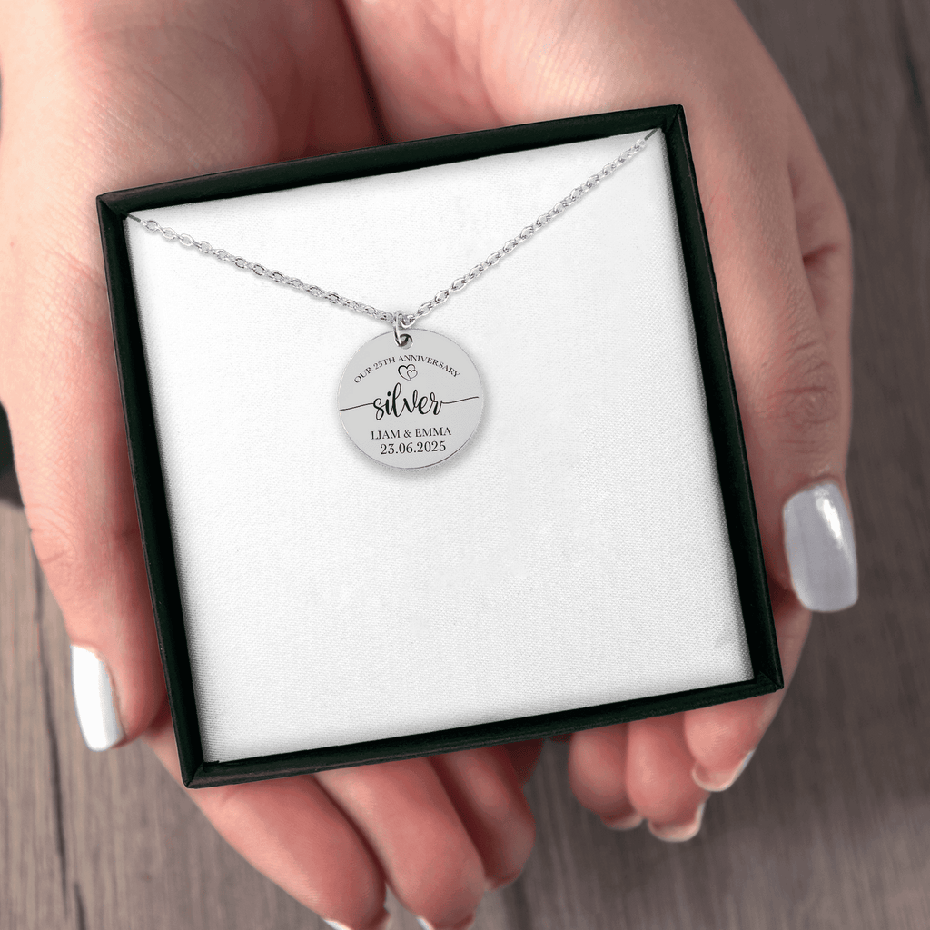 Collier médaille noces d'argent – 25 ans