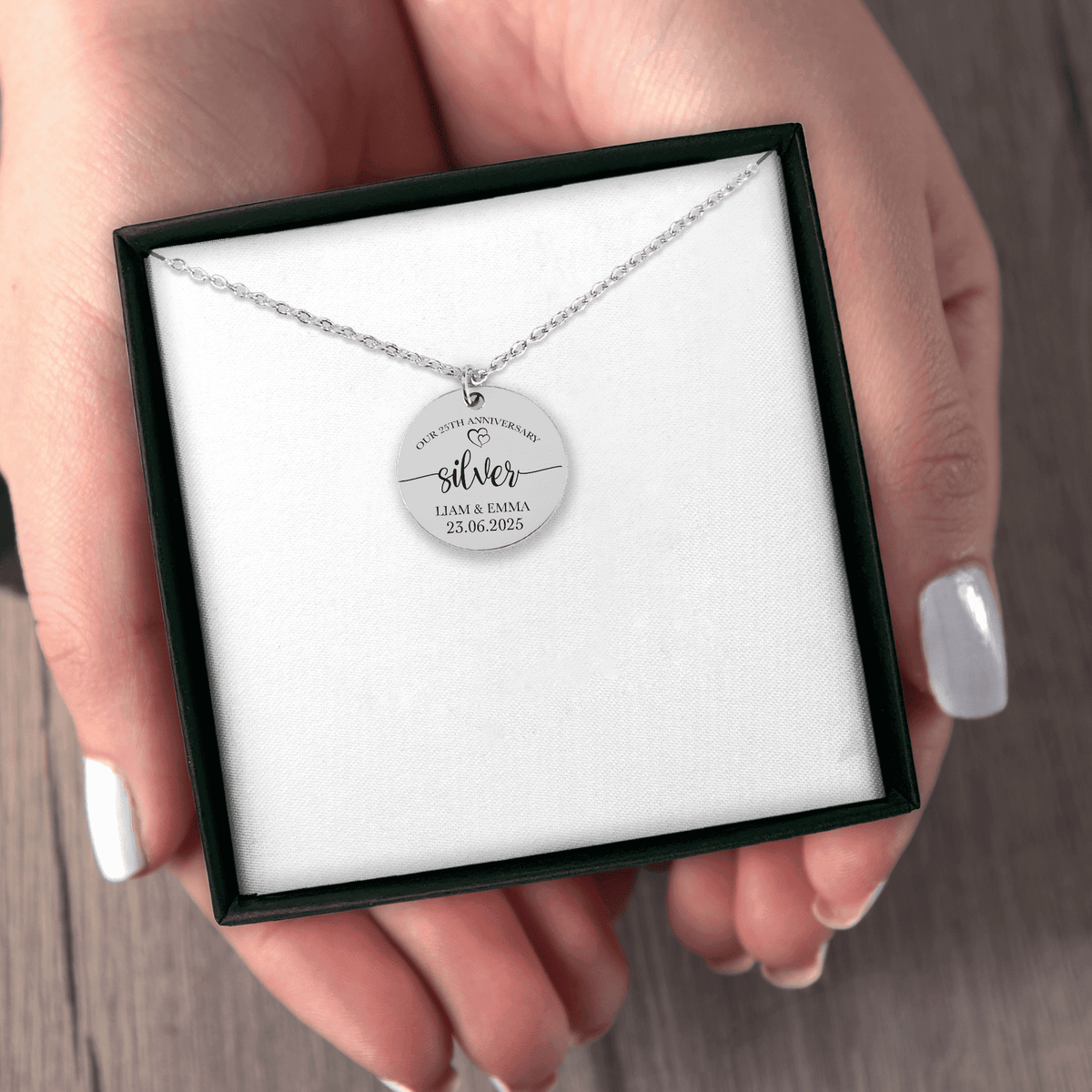 Collier médaille noces d'argent – 25 ans