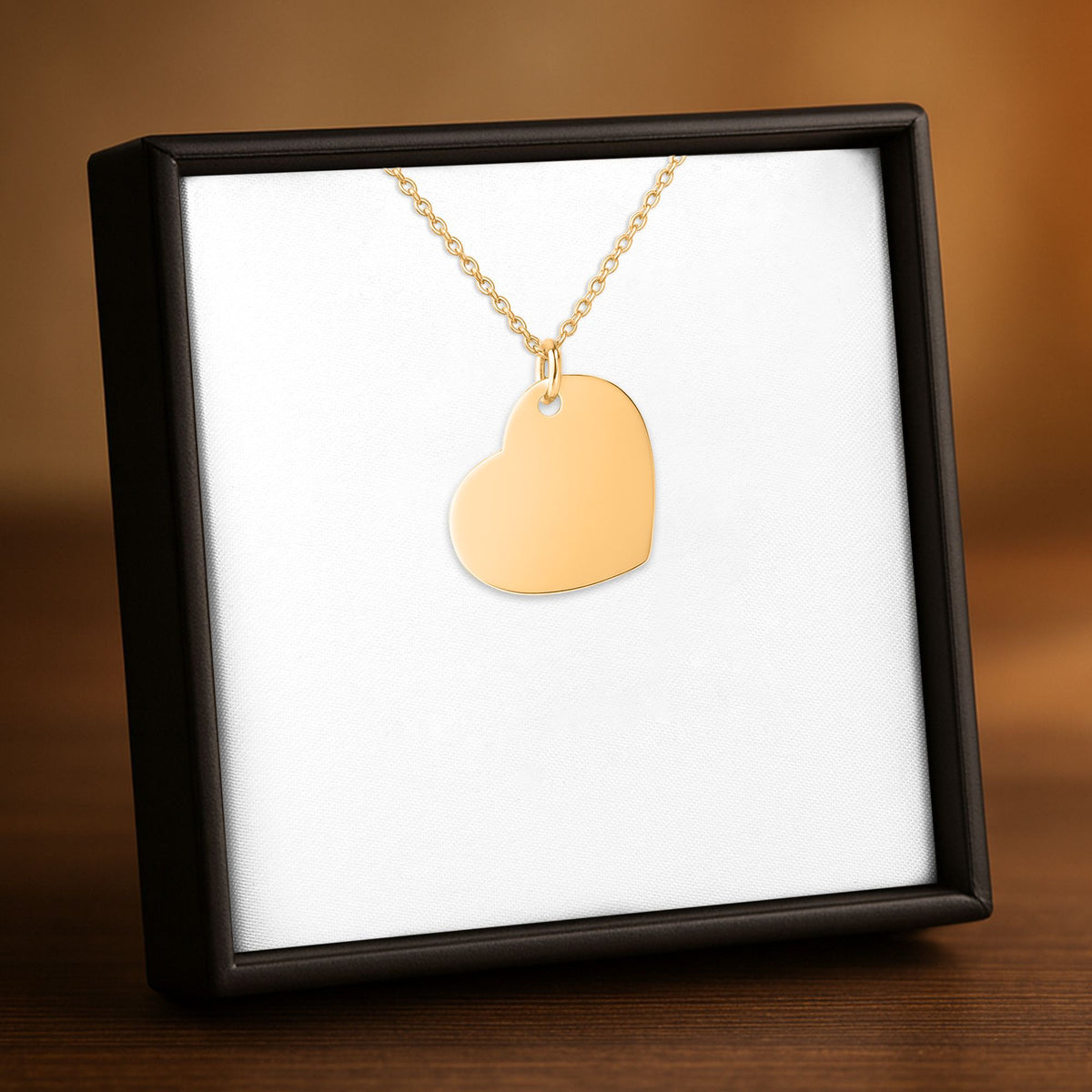 Collier cœur gravable