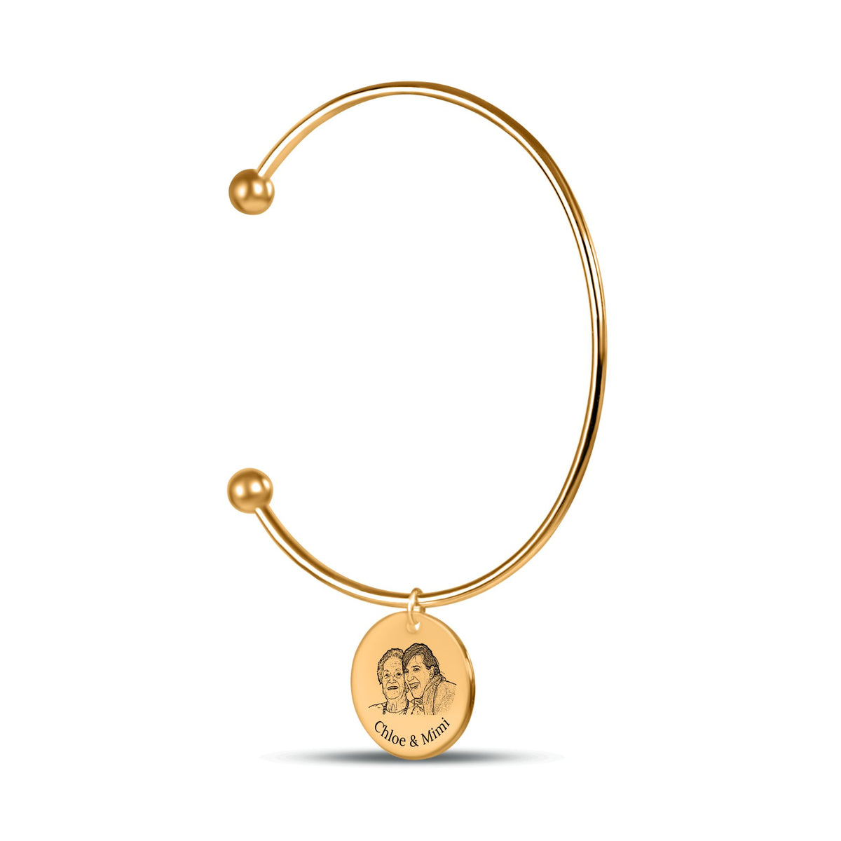 Bracelet jonc gravable personnalisé