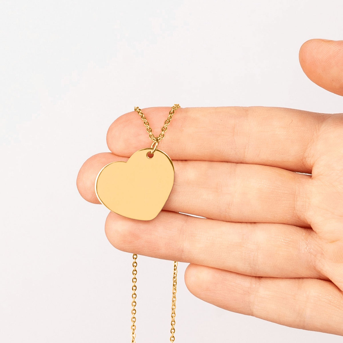 Collier cœur gravable