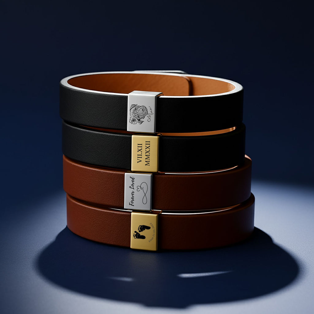 Bracelet homme gravable personnalisé