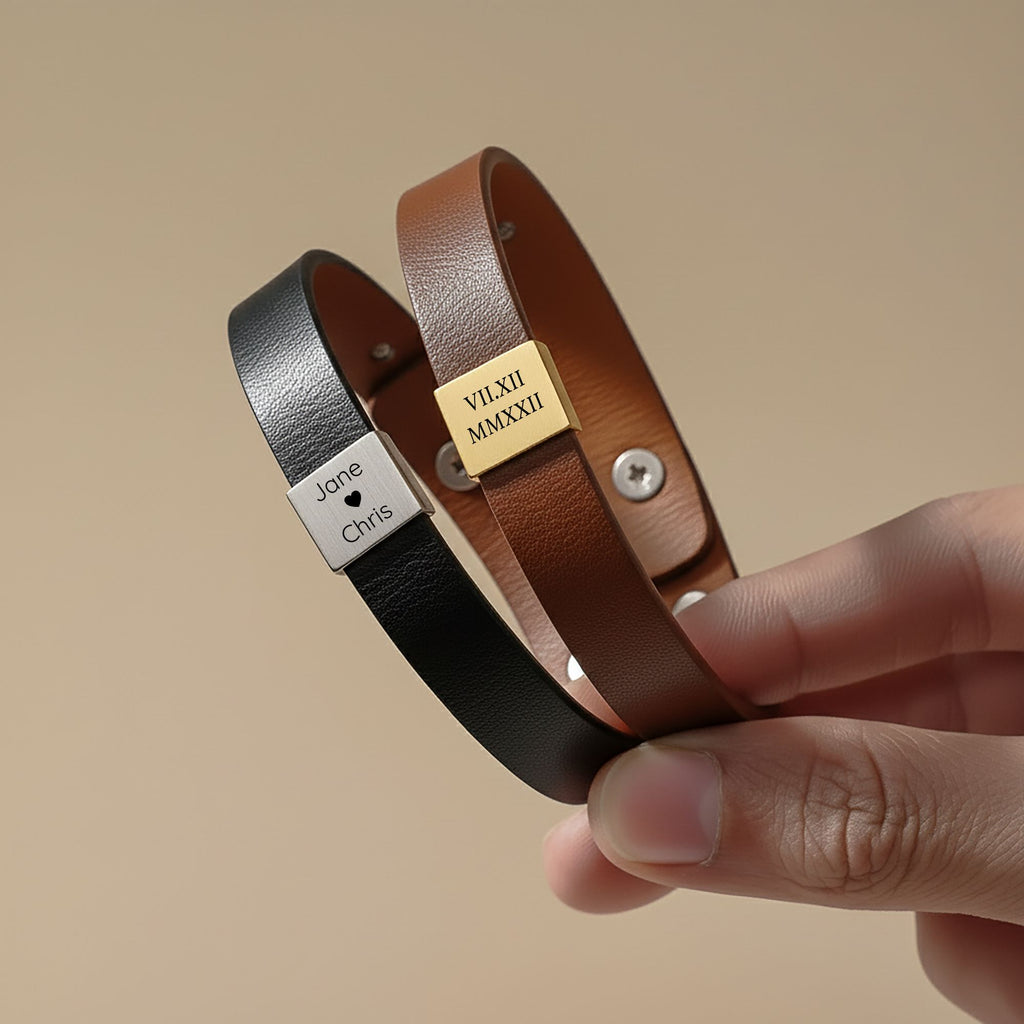 Bracelet homme gravable personnalisé