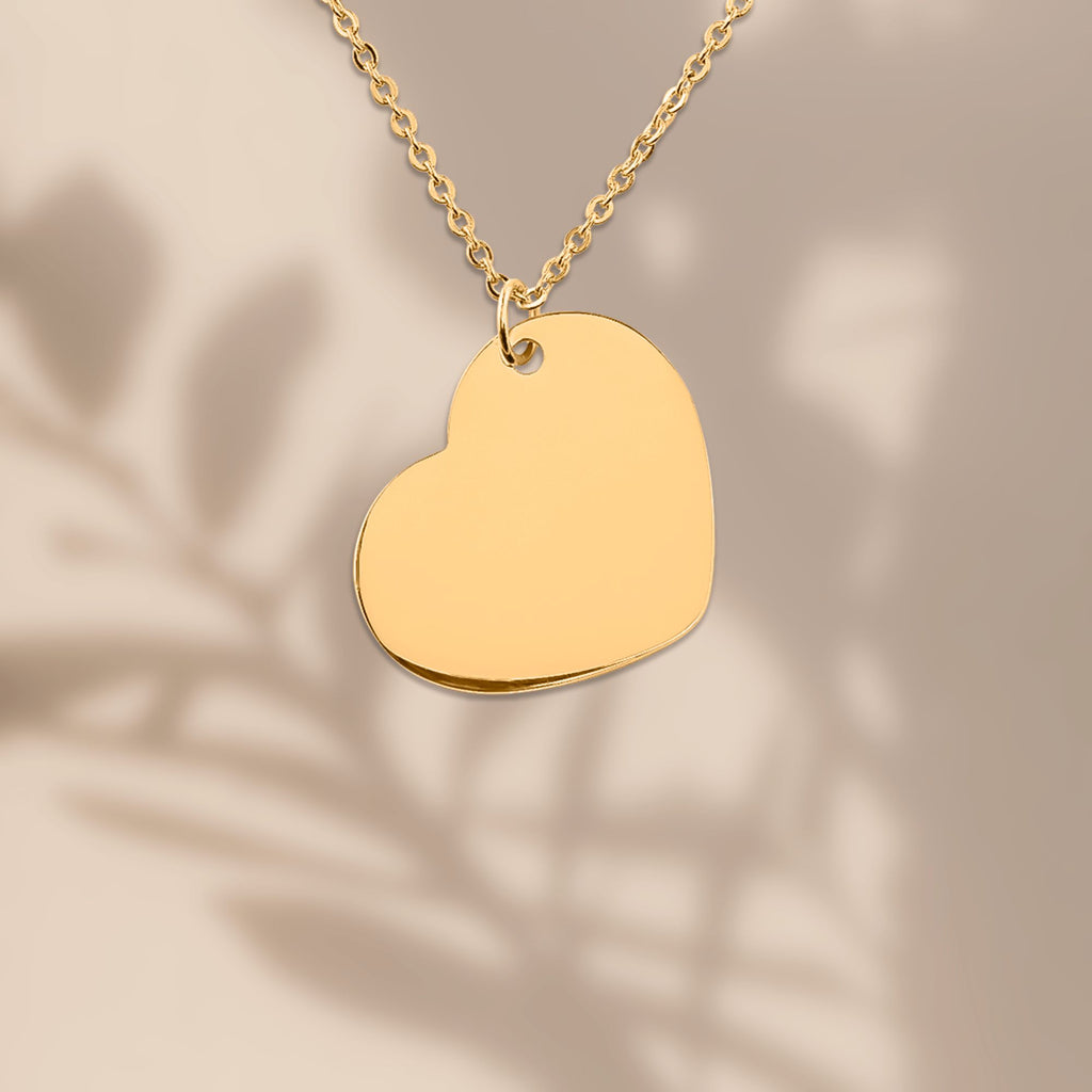 Collier cœur gravable