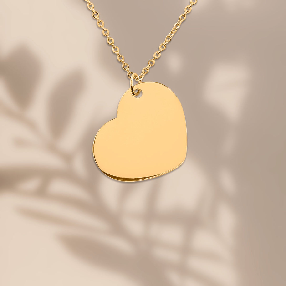 Collier cœur gravable